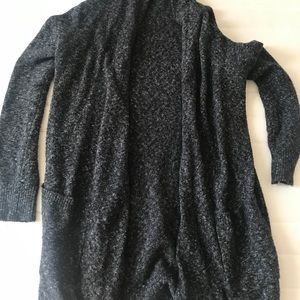 Dark gray long cardigan